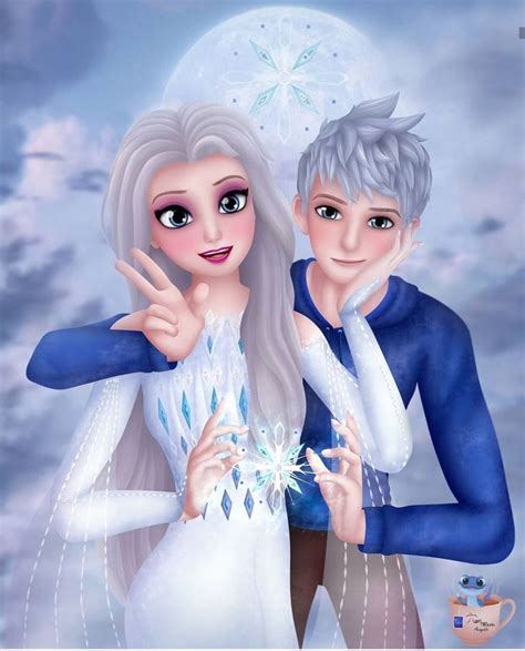 Jelsa Elsa And Jack Frost Frozen 2 Rotg Fanart By Anagata Javanese