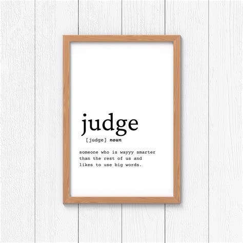 judge definition wall art judge gift idea judge digital etsy