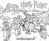 Potter Malvorlagen Herunterladen Ron Kinderbilder Ninjago Dumbledore Hermione Weasley Troll Airborne Beasts sketch template