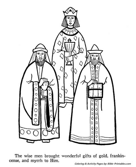 birth  jesus  testament coloring pages   wise men