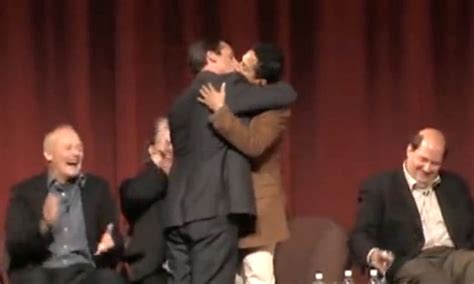 Steve Carell And Oscar Nunez Reenact Their Kiss Scene From