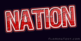 nation logo  logo design tool  flaming text