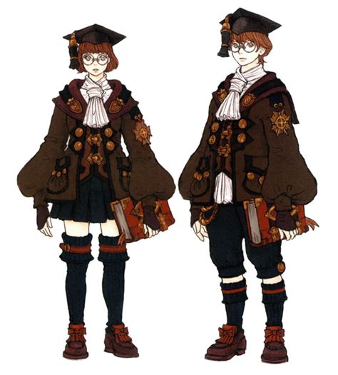 scholar concept art from final fantasy xi fantasy concept art