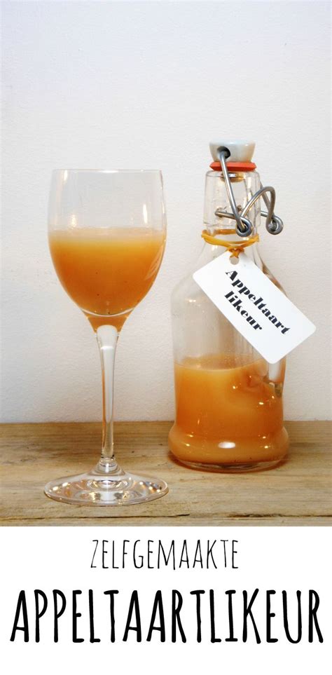 zelfgemaakte appeltaartlikeur diy drinks homemade drinks party food  drinks healthy