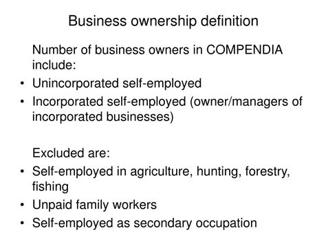measuring business ownership  countries   time