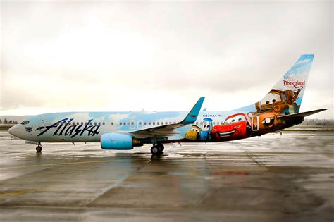 alaska airlines launches  disney themed jet seattlepicom