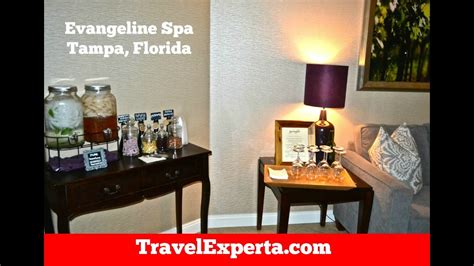 spa evangeline epicurean hotel  tampa florida review youtube