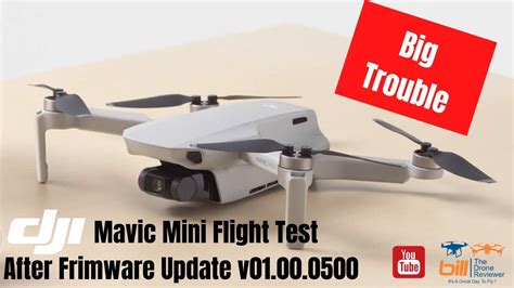 dji mavic mini flight test  firmware update  big trouble youtube