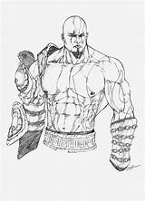 Kratos Deus Colorir Desenhos Asombroso sketch template