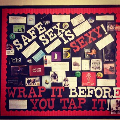safe sex awareness bulletin board dormination