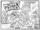 Disney Pages Coloring Muppet Babies Baby Family Muppets Show Sheet sketch template