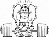 Pesas Levantamiento Lifting Sportsman Deportista Weightlifting спортсмен раскраска Blanco Fuerte Atleta sketch template