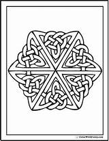 Coloring Pages Celtic Catholic Jesus Mandala Knot Geometric Crayola Shape Pattern Book sketch template