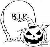 Coloring Halloween Pumpkin Moon Pages Clipart Gravestone Rip Drawing Cartoon Clip Pusheen Stencil Template Printable Cat Clipartpanda Cemetery Witch Front sketch template