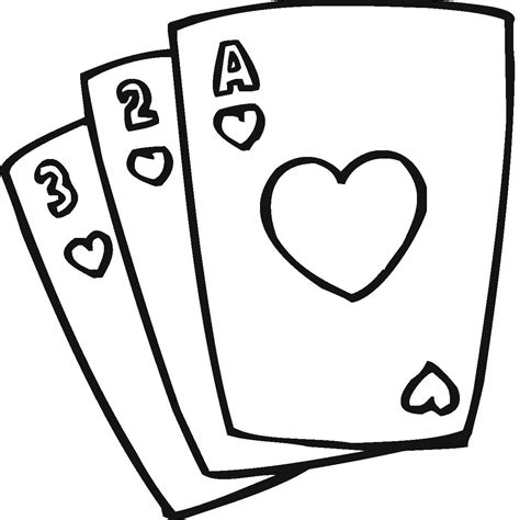 blank playing cards clipart
