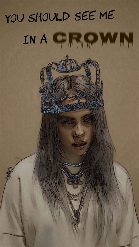 billie eilish       crown exkneel