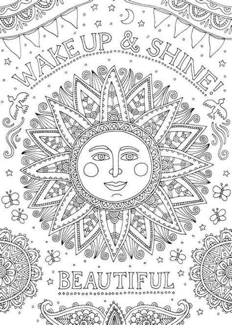 sun  color colouring pages  print   coloring books pattern