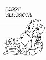 Birthday Coloring Happy Pages Pooh Winnie Wars Star Cake Color First Bear Boy Colouring Getdrawings Getcolorings Hmcoloringpages Printable sketch template