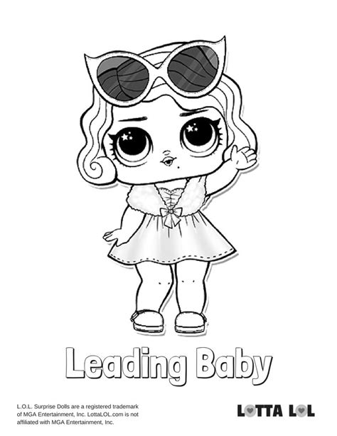 leading baby coloring page lotta lol letter  coloring pages kids
