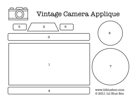 printable paper camera template printable templates