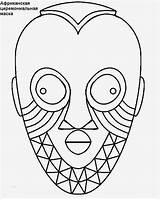 Masque Africain Coloriage Masken Afrikanische Masques Vorlagen Afrique Africains Coloriages Symetrie Maternelle Objets Animaux Vorlage Depuis Masker sketch template