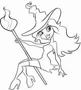 Coloring Witch Pages Halloween Printable Print Drawing Wicked Kids Beautiful West Colouring Color Draw Drawings Sheets Simple Wizard Book Oz sketch template