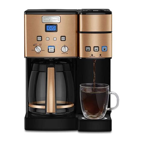 cuisinart ss cs coffee center  cup coffeemaker  brewer copper stainless walmartcom