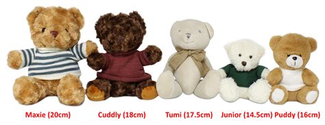 Customised Cuddly Teddy Bear 18 5cm With Logo Print Singapore