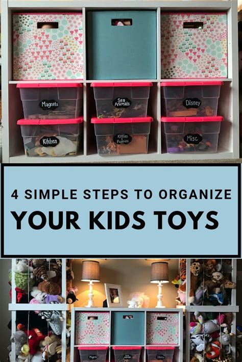 simple steps  organize  kids toys tidy  tribe kids toy organization kids toys