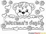 Womans Frauentag Malvorlage sketch template