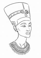 Nefertiti Drawings sketch template
