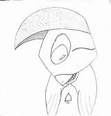 Umbrella Bird Template Coloring sketch template