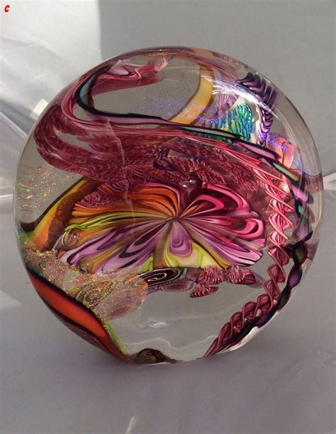 Hand Blown Glass Sculpture By James Nowak Sold Approx £270 Glass Art