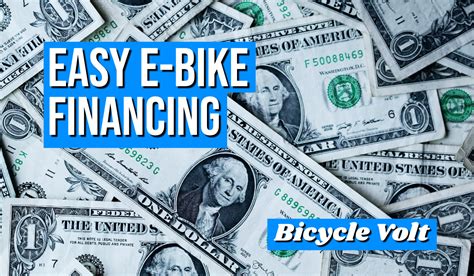 easy ways  finance  electric bike
