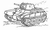 Tank Coloring Light Pages Tanks sketch template