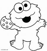 Cookie Monster Coloring Pages Printable Baby Kids Cookies Birthday Cool2bkids Elmo Drawing Sesame Street Face Color Party Sheets Print Cute sketch template