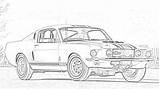 Classic Coloring Cars Pages Filminspector Downloadable 1967 Shelby sketch template