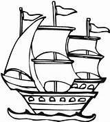 Columbus Ship Coloring Fleet First Ships Pinta Graphic Pages Clipart Drawing Pirate Christopher Clip Template Explorer Color Visit Kindergarten Templates sketch template
