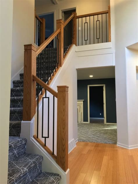 completed project  stairsupplies iron balusters stair railing design stairways