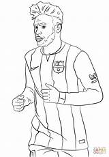 Coloring Neymar Pages Printable Drawing sketch template