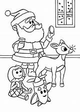 Rudolph Reindeer Nosed Disegni Natale Babbo Ausmalbilder Renne Nase Roten Colorare Colorat Roja Nariz Rosso Naso Printable Clarice Rudolf Planse sketch template
