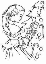 Nutcracker Coloring Pages Printable Ballet Christmas sketch template