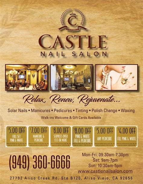 castle nail salon prices