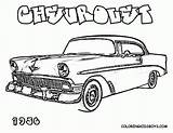 Coloring Pages Car Cars Chevy Truck Clipart Muscle Old Printable Classic Hot Sprint Fast Rod Vintage Print Pickup Kids Chevrolet sketch template
