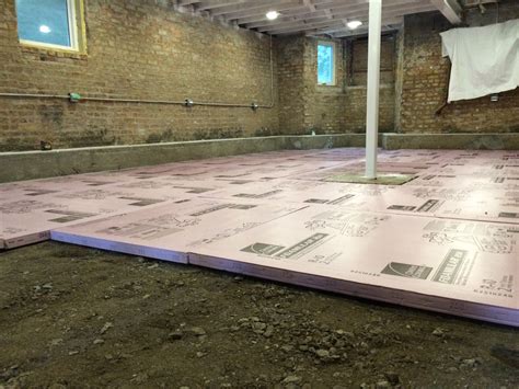 basement floor insulation panels flooring tips