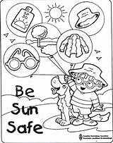 Coloring Pages Colouring Sunscreen Sun Safety Activities Sunsmart Colour Printable Summer Sheets Activity Preschoolers Worksheets Health Safe Preschool Color Getcolorings sketch template