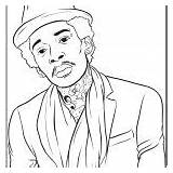 Coloring Pages Rapper Wiz Khalifa Drawing Rappers Lil Wayne Draw Printable Colouring Rap Print Famous Gangsta Hustle Getcolorings Color Hop sketch template