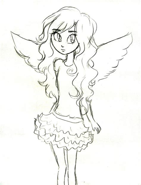 Easy Drawing Angel At Getdrawings Free Download