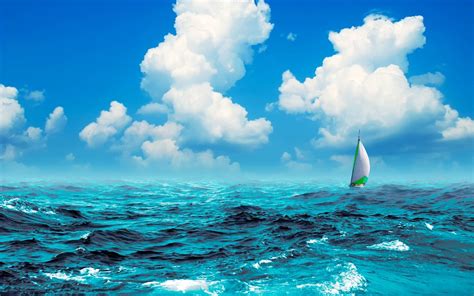 ocean sea boat ship sailing wallpapers hd desktop  mobile