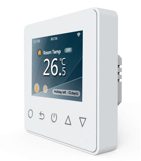 wifi electric underfloor heating thermostat white